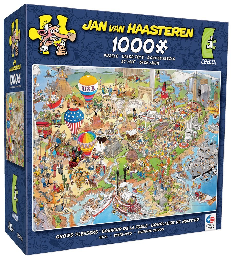 Ceaco Jan Van Haasteren Crowd Pleasers USA Jigsaw Puzzle