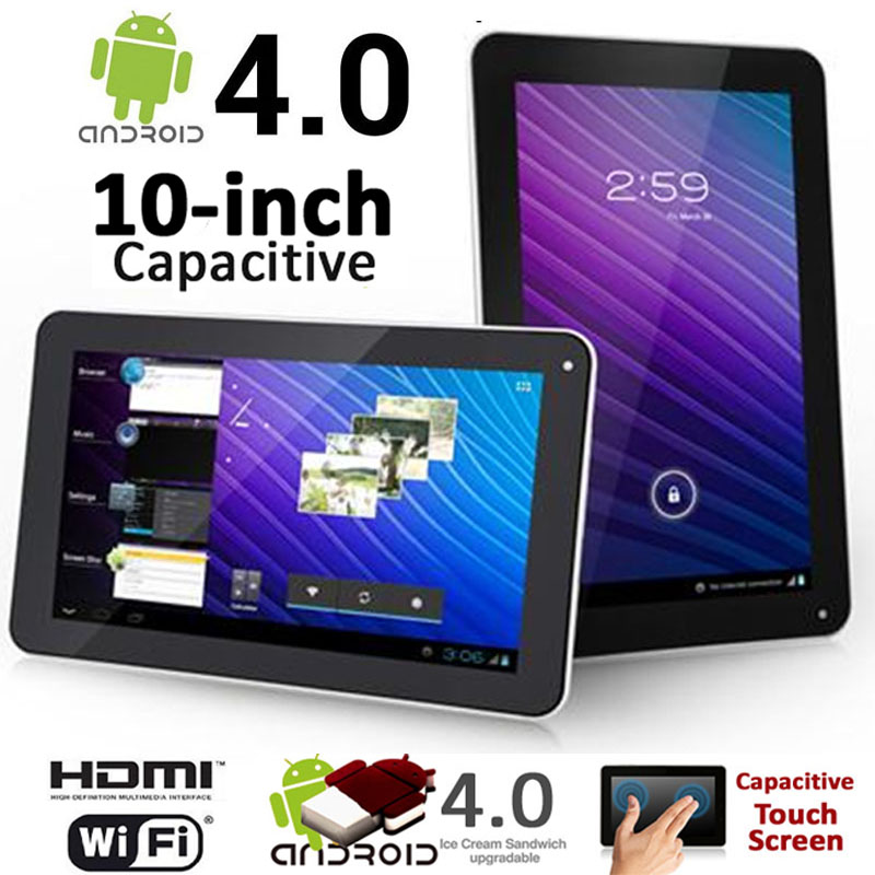 SVP 10-inch Android 4.0 ICS Tablet PC WiFi Capacitive Touch Screen 1.3GHz 8GB Flash HDMI F&B Cameras at Sears.com