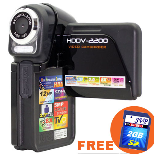 SVP DualCam12MP Digital Video Camcorder + Camera + 8X Digital Zoom + Ultra Compact~Free 2GB SD at Sears.com