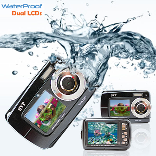 SVP 18MP Max. Underwater Digital Camera & Video Recorder - Dual LCDs Screen (2.7" + 1.8" TFT) - Waterproof up to 3 meters at Sears.com