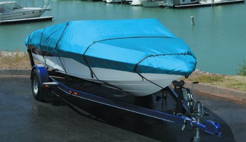 GSI Super Quality All-Seasons Weather-Resistant Cover for Long Standard V-Hull Fishing Boat - Size: 14' to 16.6', Up to 68" Wide at Sears.com