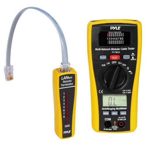 PYLE PLTM20 2 in 1 LAN Tester and Multimeter with Voltage, Current, Resistance, Continuity, and Diode Tester at Sears.com