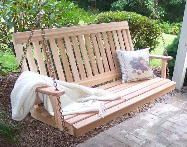 Fifthroom 6' Red Cedar English Garden Porch Swing at Sears.com