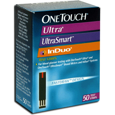 One Touch Ultra, Ultra Smart, InDuo Test Strips - 50 ea