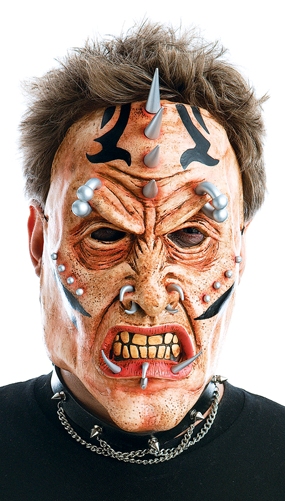 Paper Magic Scary Tattoo Pierced Heavy Metal Zombie Halloween Mask at Sears.com