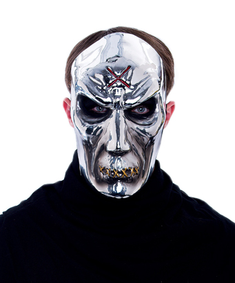 Paper Magic Mens Evil Scary Silver Skull Halloween Costume Mask at Sears.com