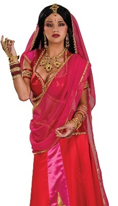 Rubie's Costume Co Bollywood Sari Indian Dancer Saree Halloween Costume Rubie's Costume Co Bollywood Sari Indian Dancer Saree Halloween Costume