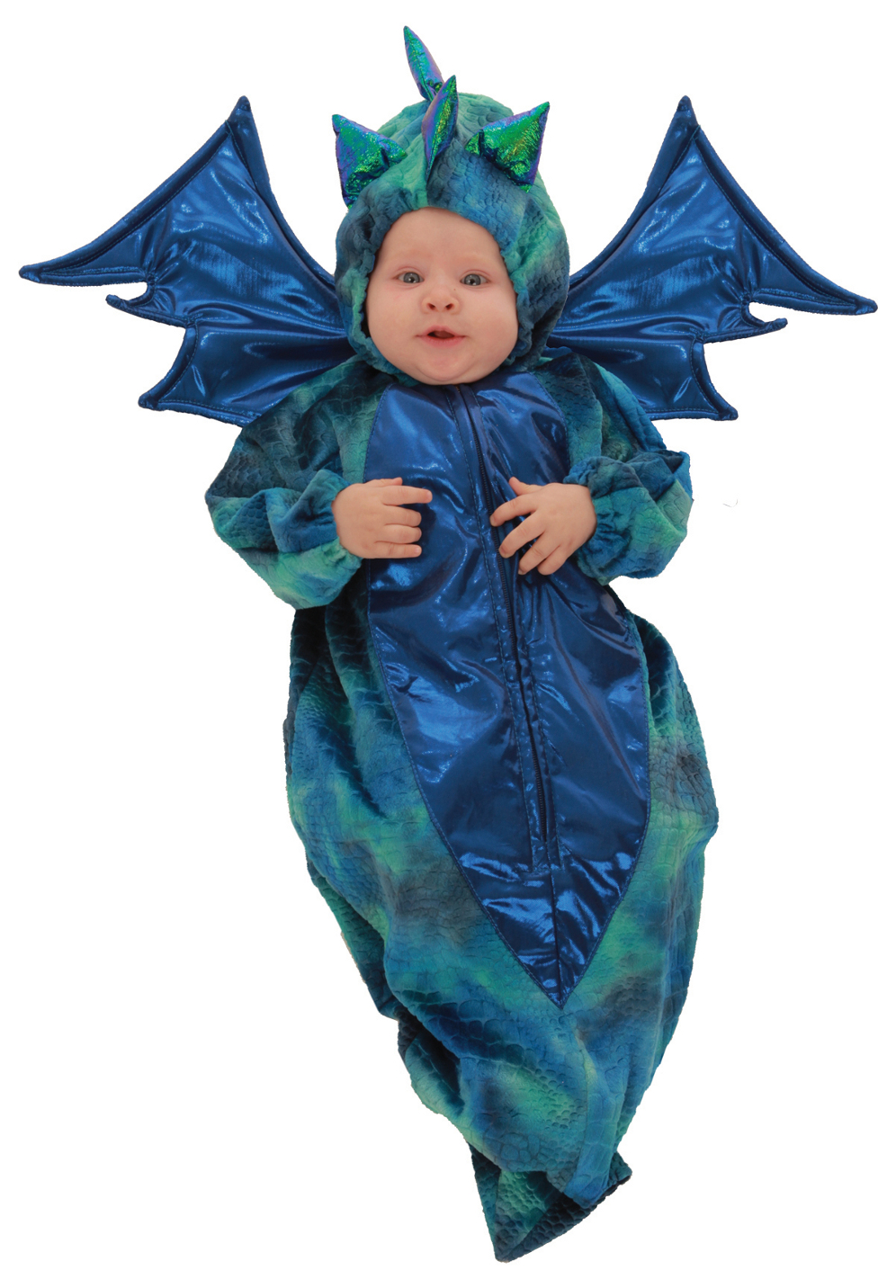 Princess Paradise Baby Blue Green Dragon Infant Bunting Halloween Costume Princess Paradise Baby Blue Green Dragon Infant Bunting Halloween Costume
