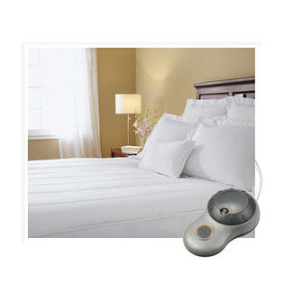 Sunbeam Sunbeam Quilted Striped Heated Electric Mattress Pad Twin Full Queen King C-King Sunbeam Sunbeam Quilted Striped Heated Electric Mattress Pad Twin Full Queen King C-King