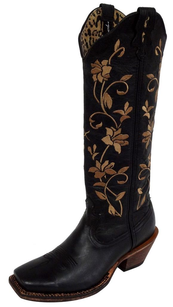 Twisted X Western Boots Womens Steppin' Out Tall Black WSOT002 at Sears.com