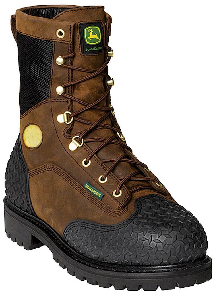 John Deere Work Boots Mens Steel Toe Waterproof Insulated Lacer JD9351 John Deere Work Boots Mens Steel Toe Waterproof Insulated Lacer JD9351