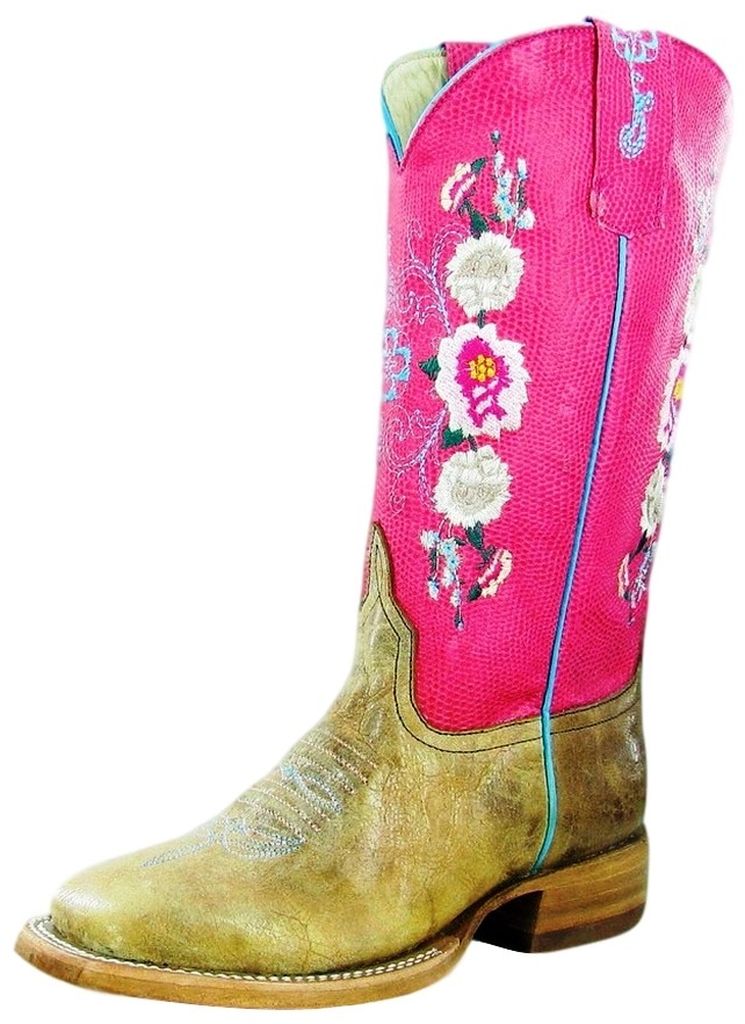 Macie Bean Western Boots Girls Cowboy Kids Rose Lizard Tan MK7047 Macie Bean Western Boots Girls Cowboy Kids Rose Lizard Tan MK7047