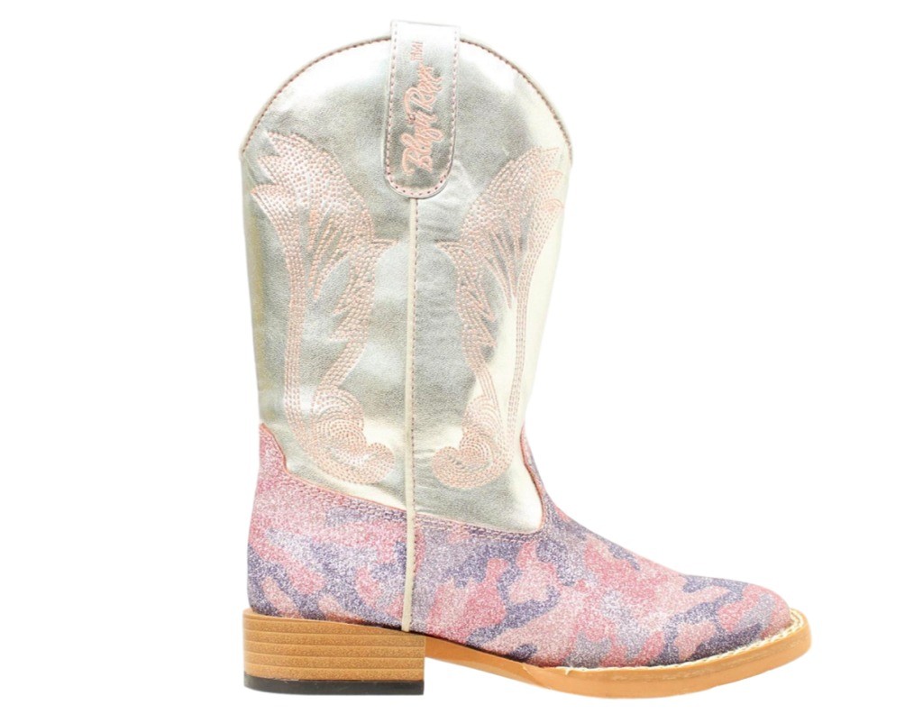 Blazin Roxx Western Boots Girls Jolene Kid Glitter Camo Silver 4474230 Blazin Roxx Western Boots Girls Jolene Kid Glitter Camo Silver 4474230