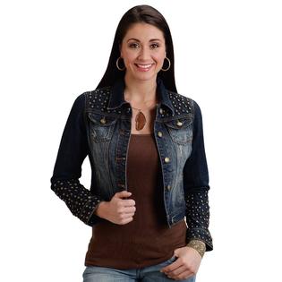 Women S Jackets Kmart Stetson Western Jacket Womens Denim Studded Blue 11 098 0594 0629 Bu