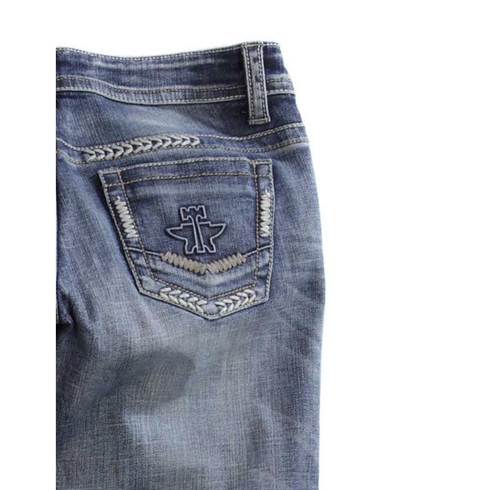 Tin Haul Western Jeans Denim Womens Dolly Med Wash 10-054-0340-1408 BU