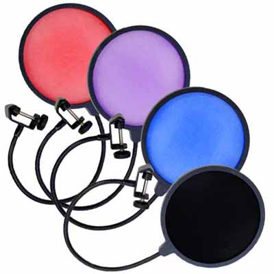 Seismic Audio SA-MicScreenVAR - 4 Pack of Flexible Microphone Wind Screen Studio Mic Pop Filters at Sears.com