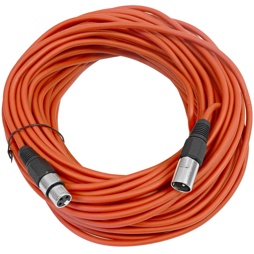 Seismic Audio SAXLX-100Red - Red 100' XLR male to XLR female Microphone Cable Seismic Audio SAXLX-100Red - Red 100' XLR male to XLR female Microphone Cable