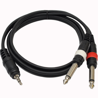 Seismic Audio 1/8" Stereo 3.5 mm to Dual 1/4" TS Splitter Patch Cable at Sears.com