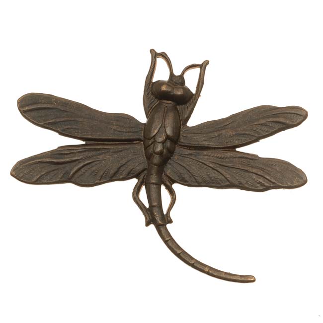 Vintaj Natural Brass Art Deco Dragonfly Pendant 47mm (1) Vintaj Natural Brass Art Deco Dragonfly Pendant 47mm (1)