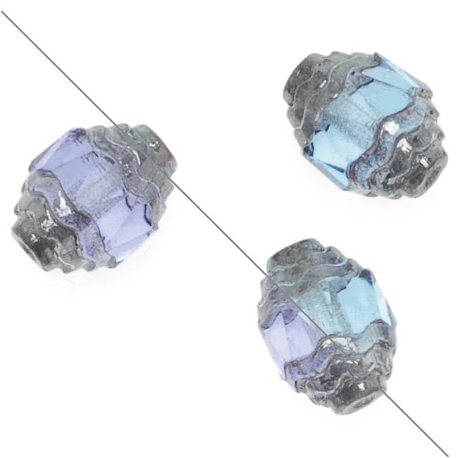 Jablonex Czech Cathedral Art Deco Bead 10mm Alexandrite/Silver Jablonex Czech Cathedral Art Deco Bead 10mm Alexandrite/Silver