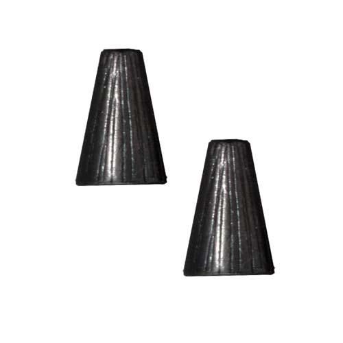 TierraCast Black Finish Pewter Etched Tall Cone Beads 12.5mm (2) at Sears.com