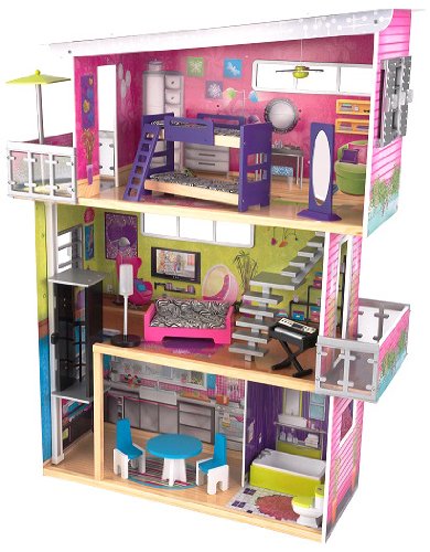 KidKraft My Modern Mansion Dollhouse - Includes 13-Pieces of Furnitures at Sears.com