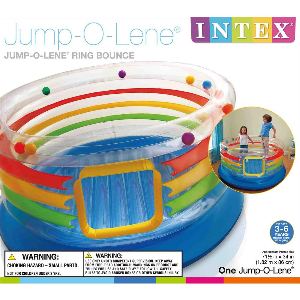 Intex Jump-O-Lene Inflatable Transparent  Ring Bounce