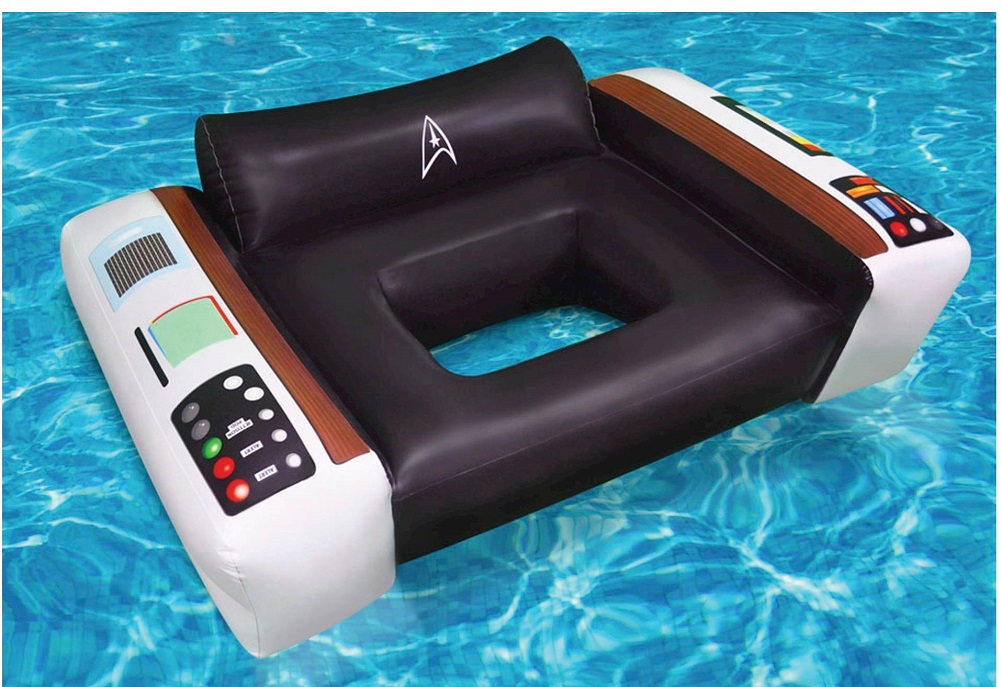 Floating Pool Chairs Big Mouth Star Trek Captains Chair Pool Float