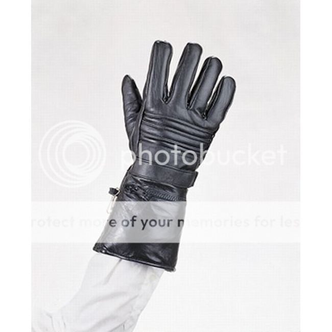 Dealer Leather Motorcycle Leather Gloves with Lining and Velcro Strap - Size XS at Sears.com