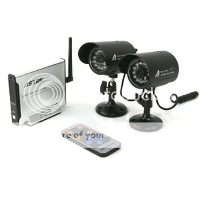 Astak 2.4GHz Night Vision Indoor / Outdoor Wireless Security / Surveillance Camera System - Set of 2 Cameras at Sears.com