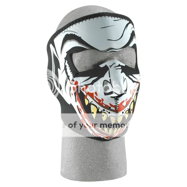Zan Headgear ZANheadgear Black/Red Vampire Glow in the Dark Neoprene Face Mask at Sears.com