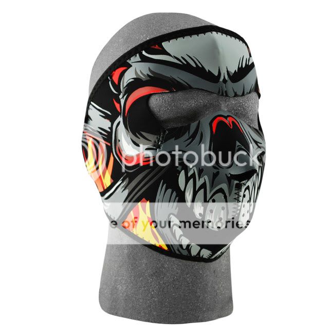 Zan Headgear ZANheadgear Neoprene Lethal Threat Flame Skull Face Mask at Sears.com