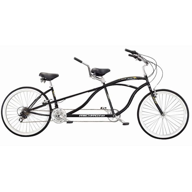 Micargi Bicycles Tandem Shimano Bicycle - 26'' Island - Black