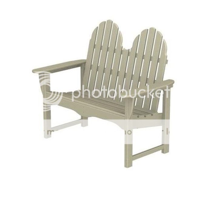 Backyard Nature Products All Weather Adirondack Classic Bench - Sandstone at Sears.com