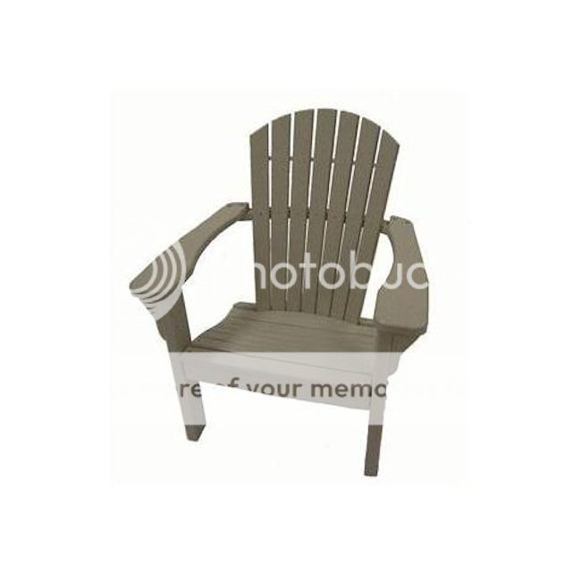 Backyard Nature Products All Weather Poly Lumber Classic Adirondack Chair (Color-Gray) at Sears.com