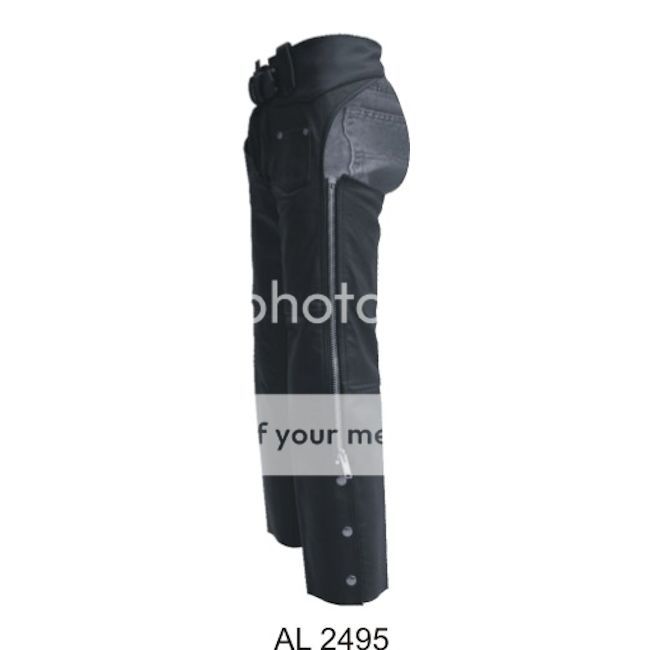 Allstate Leather, Inc. Kids Black Leather Chaps - Size 2XL at Sears.com