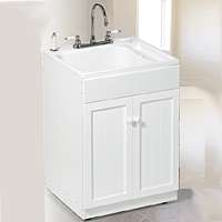 American Shower & Bath Utility Sink Cabinet Kit Spray By American
