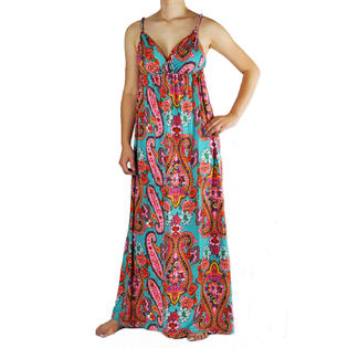 NawtyFox Pink,Turquoise Royal King Smocked Womens Spring Long Summer Maxi Dress M-XL NawtyFox Pink,Turquoise Royal King Smocked Womens Spring Long Summer Maxi Dress M-XL
