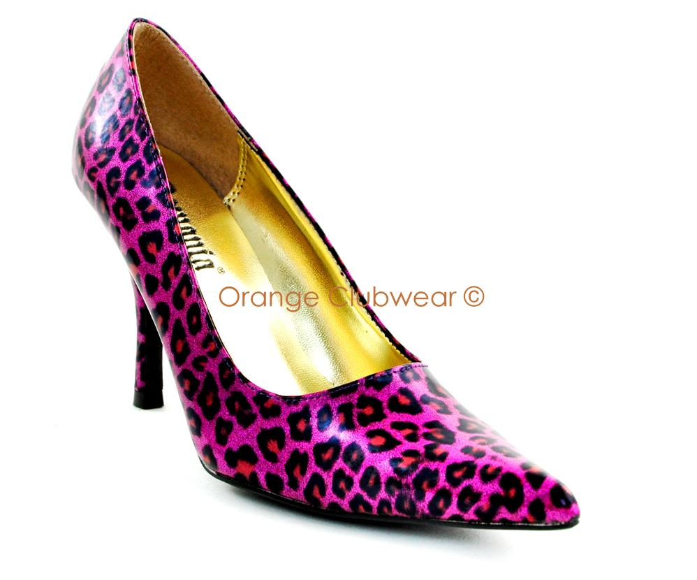 Sizzle-02 Womens Sexy Hot Cheetah Rockabilly High Heels Pointy Toe