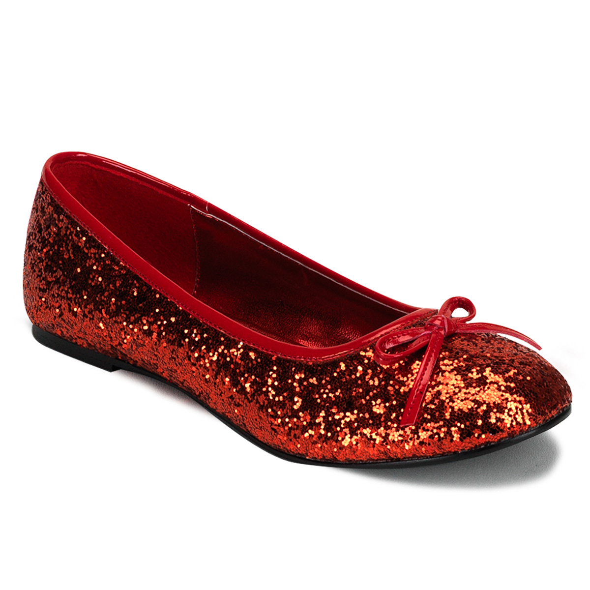 PLEASER Star-16G Women's Cute Red Glitter Flats Shoes at Sears.com
