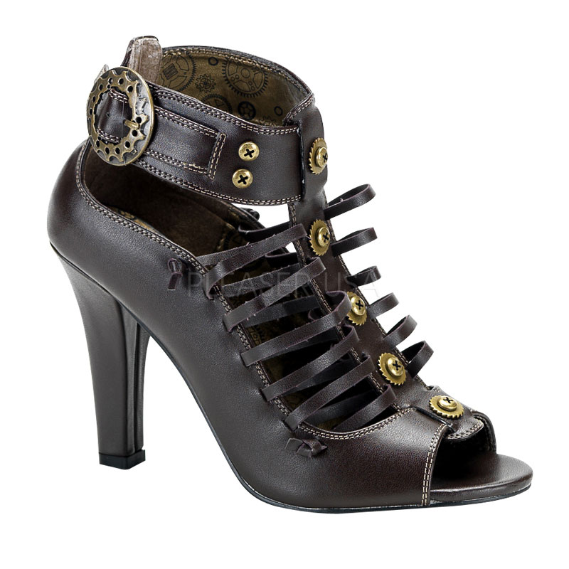 Women's Steampunk Style Gear Shoes High Heels
