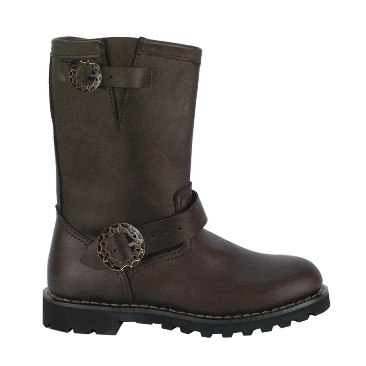 Men's Steam Brown Leather Steampunk Boots