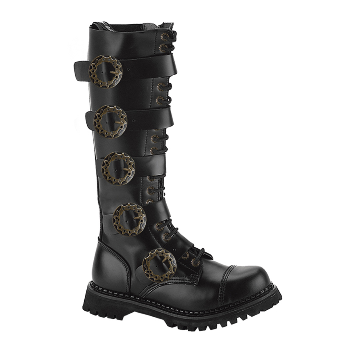 Steam-20 Steampunk Gothic Men's Leather Boots