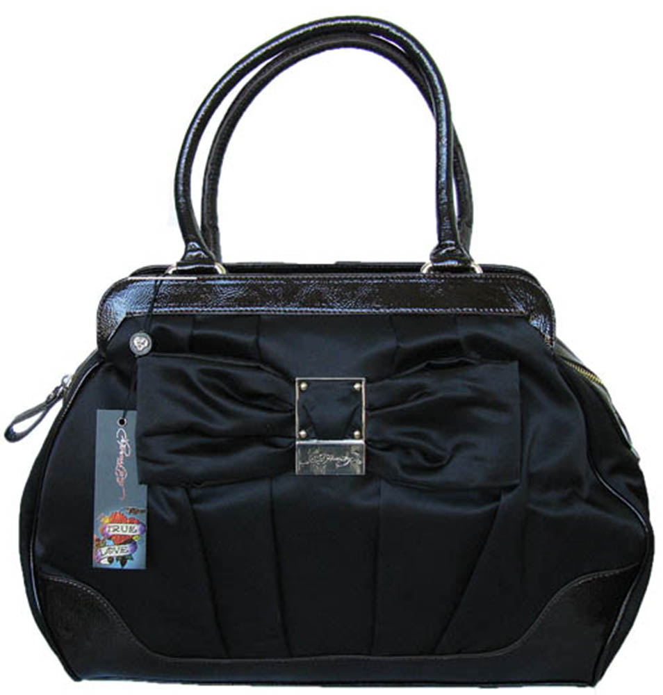 Ed Hardy Christian Audigier 'Kitty' Grande Satchel Purse, Black at Sears.com