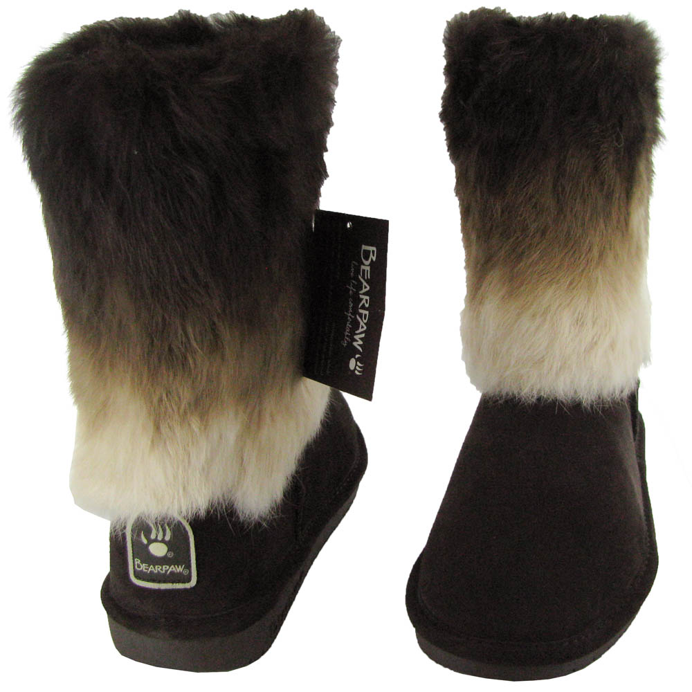 Bearpaw Bearpaw Women's 'Keely' Rabbit Fur Boot Clothing, Shoes