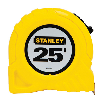 Stanley Consumer Tools 30-455 Top-Lock Tape Measure, 25-Ft. x 1-Inch - Quantity 1