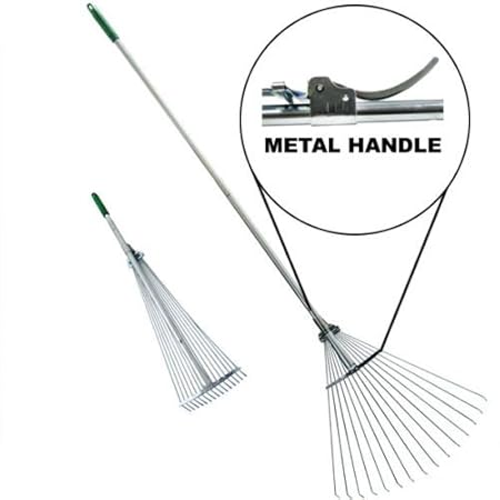 ATEpro Steel Folding Rake Telescopic Leaf Rake Gardening Tool at Sears.com