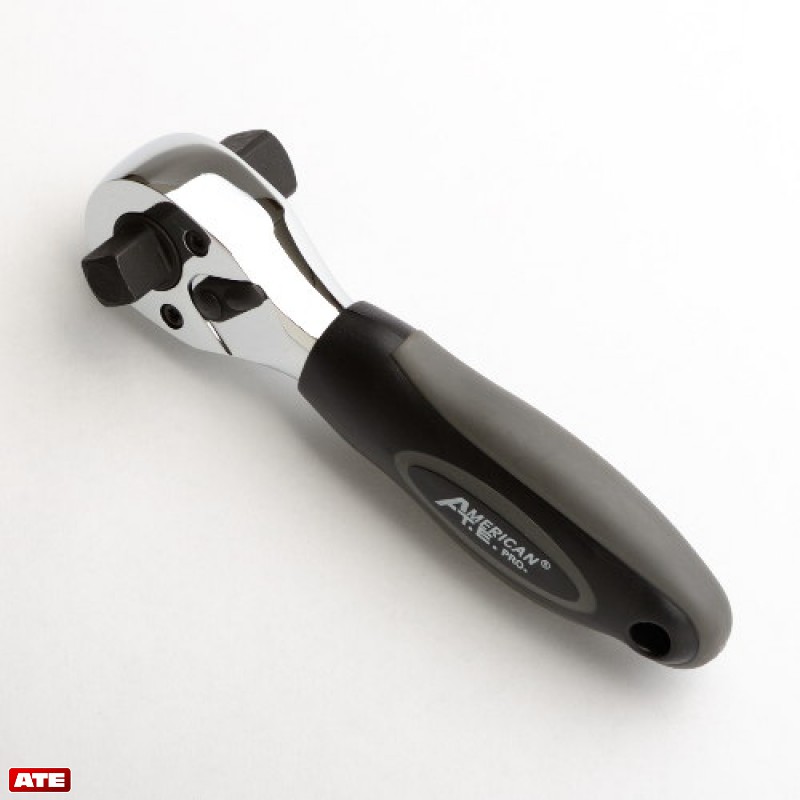 ATE Pro. USA 3/8" And 1/2" Drive Dual Head Mini Stubby Ratchet Handle (CRV) at Sears.com