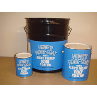 UPC 811878010080 product image for RV Motorhome Plas-t-cote Alkyd Fibered Roof Coating, Aluminum, 5 gal | upcitemdb.com