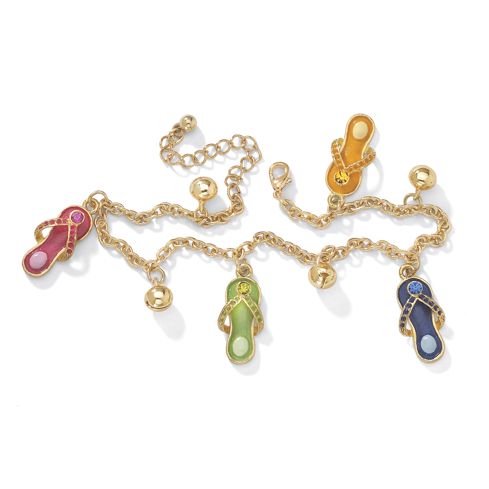 PalmBeach Jewelry Flip-Flop Ankle Bracelet 9"-10" at Sears.com